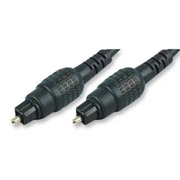 TOSLink ADAT Optical Audio Lead with 4mm Cable, 3m, Black 