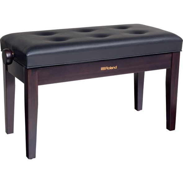 Roland RPB-D300RW Duet Piano Bench, Rosewood, Vinyl Seat 