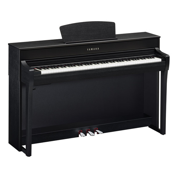 Yamaha CLP-735B Clavinova Digital Piano, Black with Bench & Headphones 