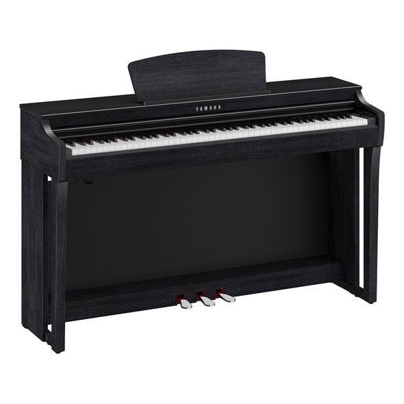 Yamaha CLP-725B Clavinova Digital Piano, Black with Bench & Headphones 