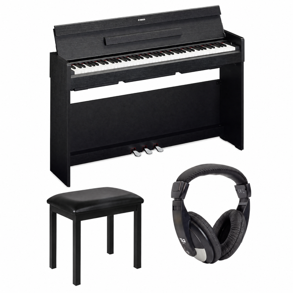 Yamaha Arius YDP-S35B Digital Piano, Black with Bench & Headphones 