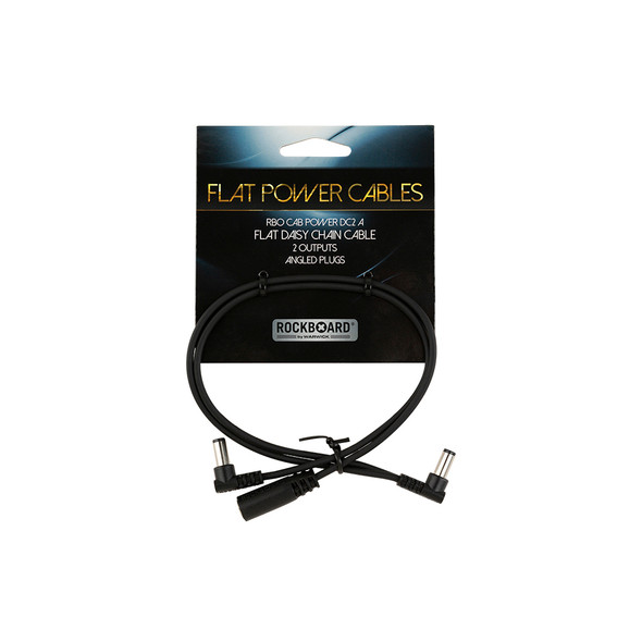 RockBoard Flat Daisy Chain Power Cable, Angled - 2 Outputs 