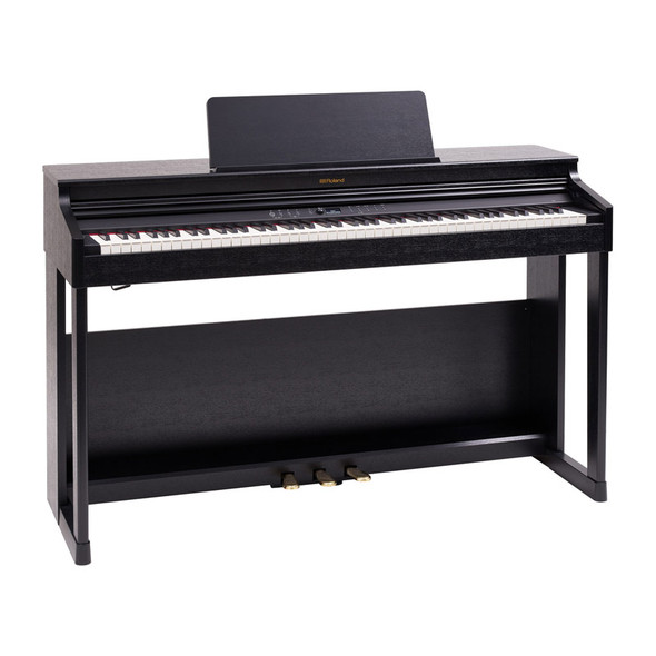 Roland RP701-CH Digital Piano, Contemporary Black with Bench and Headphones 