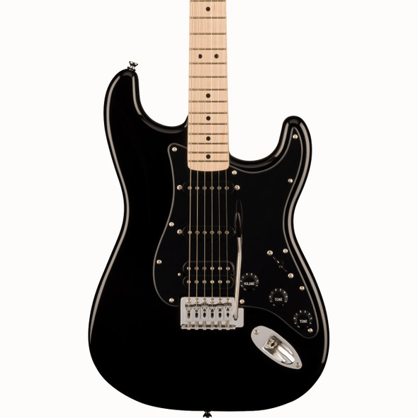 Fender Squier Sonic Stratocaster Electric Guitar, Black 