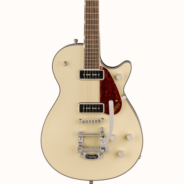 Gretsch G5210T-P90 Electromatic Jet Two 90 Single-Cut with Bigsby Electric Guitar, Vintage White 