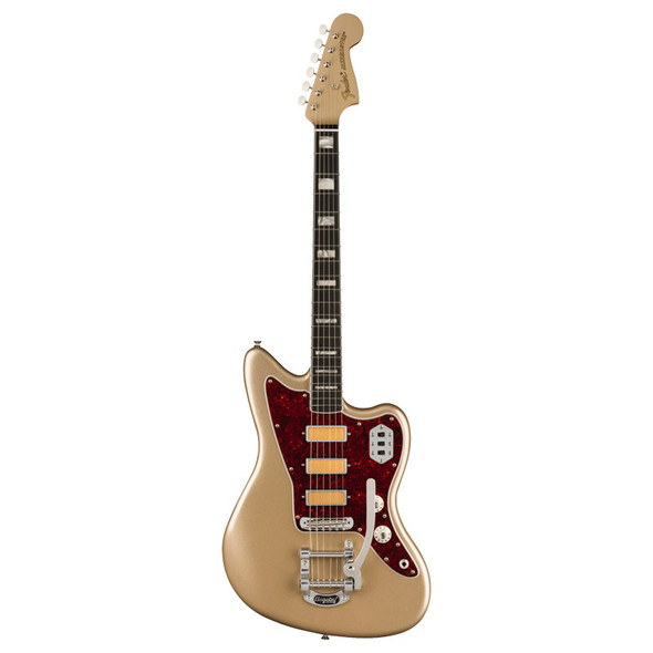 Fender Gold Foil Jazzmaster Electric Guitar, Shoreline Gold 