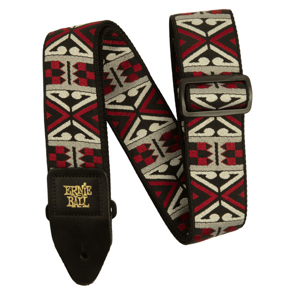 Ernie Ball Guitar/Bass Strap, Primal Red Jacquard 