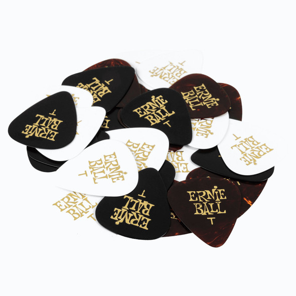 Ernie Ball Thin Assorted Colour 0.46 MM Pick, 12 Pack 