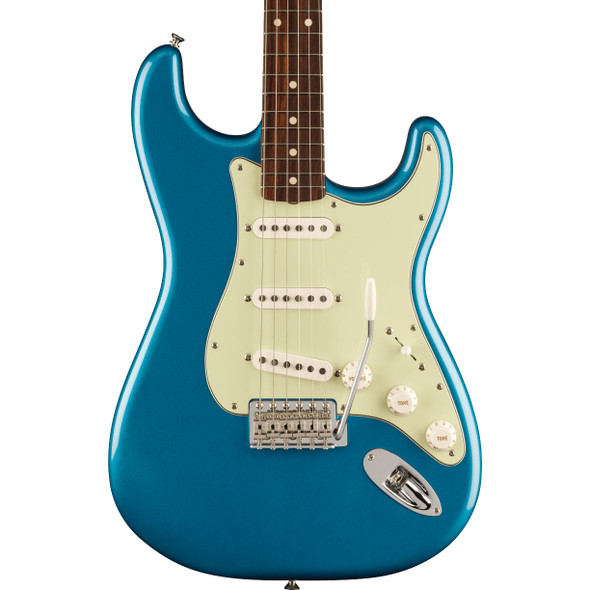 Fender Vintera II 60s Stratocaster Electric Guitar, Lake Placid Blue, Rosewood 