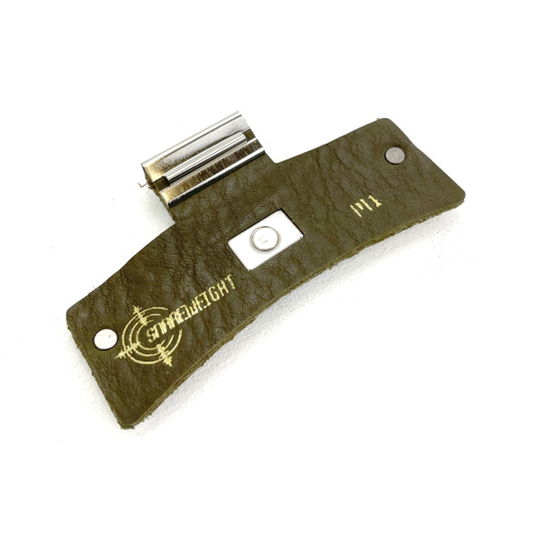 Snareweight M1B Leather Drum Dampener, Army Green 