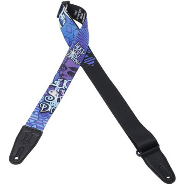 Levys MPL2-023 2 inch Polyester Legendary Lyrics Guitar Strap - Lucy In The Sky 