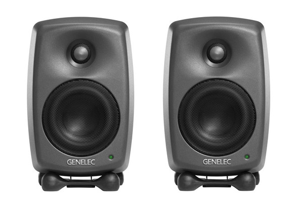 Genelec 8320A Smart Active Studio Monitor, Dark Grey (Pair) 