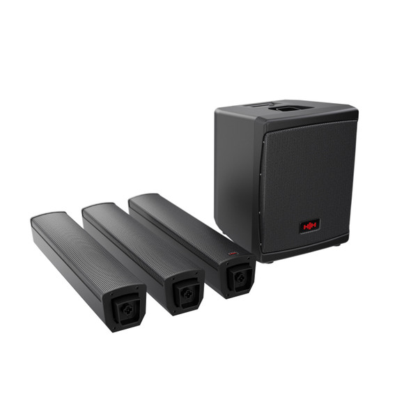 HH Electronics Tensor-Solo All-In-One Column PA System, Black 