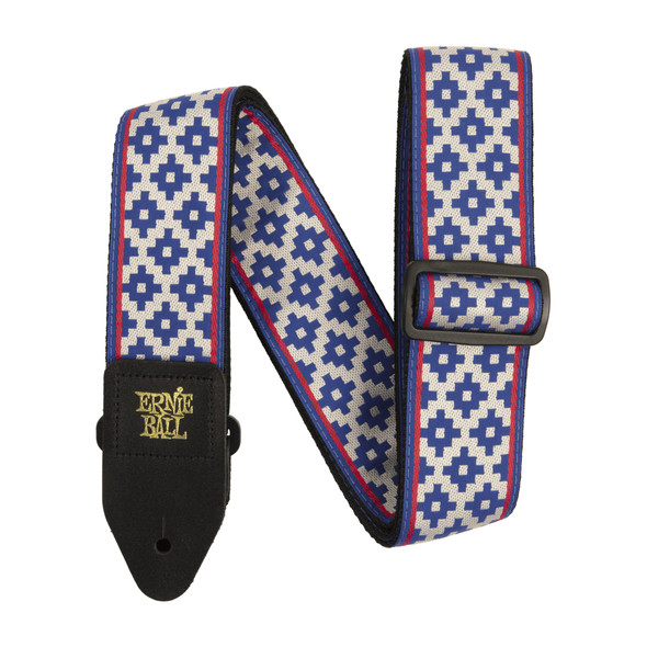 Ernie Ball Blue Crux Jacquard Guitar Strap 