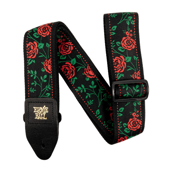 Ernie Ball Jacquard Guitar and Bass Strap, Spanish Rose 