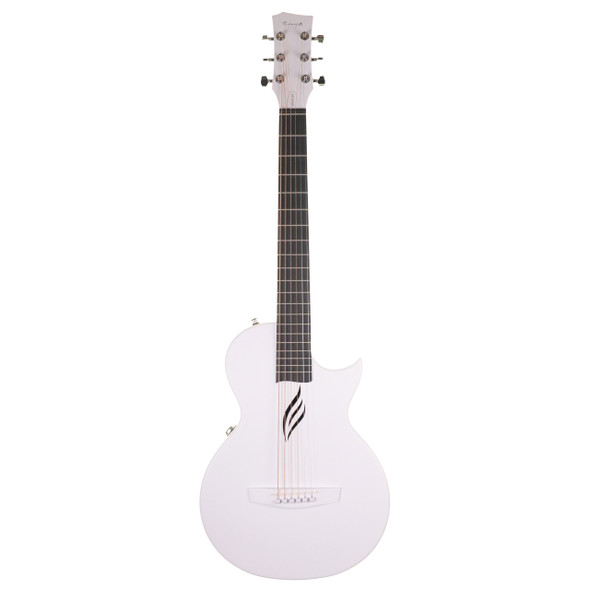 Enya Nova Go SP1 AI Carbon Fibre Electro-Acoustic Guitar w/Bluetooth, White 