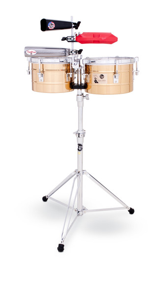 Latin Percussion LP256-BZ 13/14 inch Timbales Tito Puente Bronze