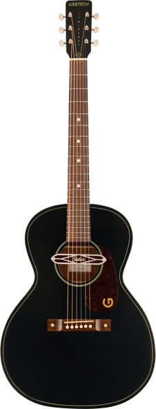 Gretsch Deltoluxe Concert Acoustic Guitar, Black 