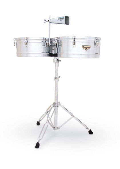 Latin Percussion M257 Timbales Matador, Chrome 