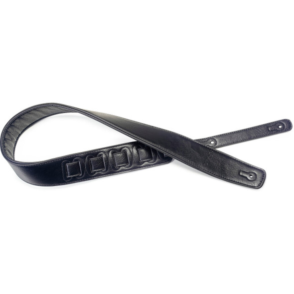 Stagg SPFL 30 BLK Padded Leather-Style Strap, Black 