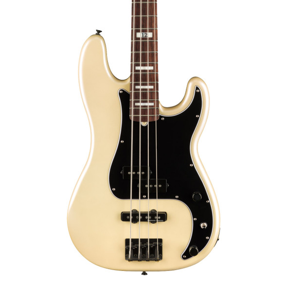 Fender Duff McKagen Deluxe Precision Bass, Olympic Pearl, RW (b-stock)