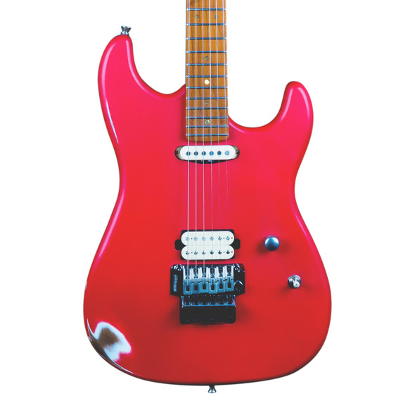 Jet JS-850 FR Relic Electric Guitar, Distressed Red 