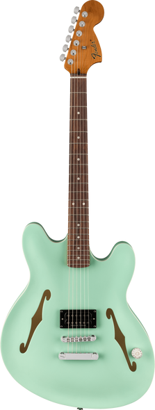 Fender Tom DeLonge Starcaster Electric Guitar, Satin Surf Green, Rosewood 