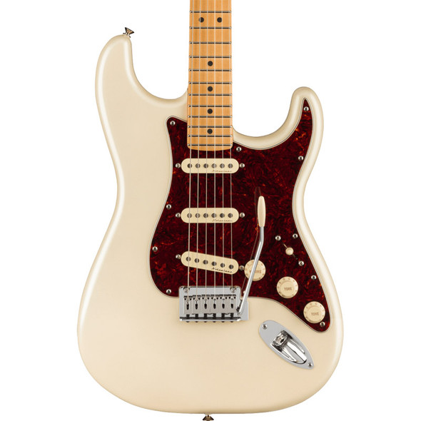 Fender Player Plus Stratocaster Electric Guitar, Olympic Pearl, Maple  (b-stock)