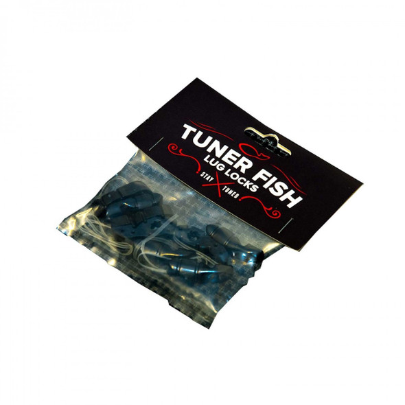 Tuner Fish Lug Locks, Black, 8 Pack 