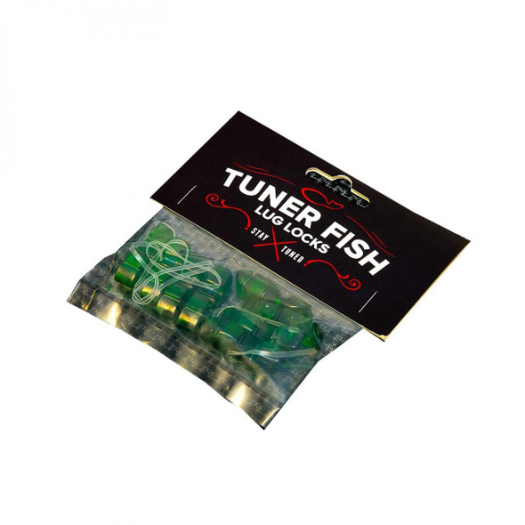 Tuner Fish Lug Locks, Green, 8 Pack 