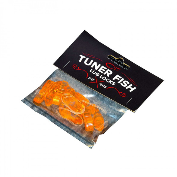 Tuner Fish Lug Locks, Orange, 8 Pack 