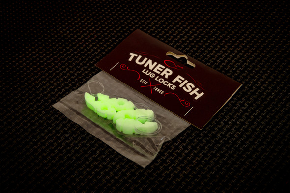 Tuner Fish Lug Locks, Glow In The Dark, 4 Pack 