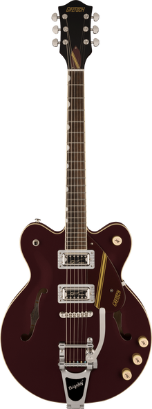 Gretsch G2604T Limited Edition Streamliner Rally II, Two-Tone Oxblood/Walnut Stain 