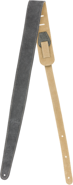 Fender 2 inch Suede Guitar Strap, Gray/Tan Reversible 