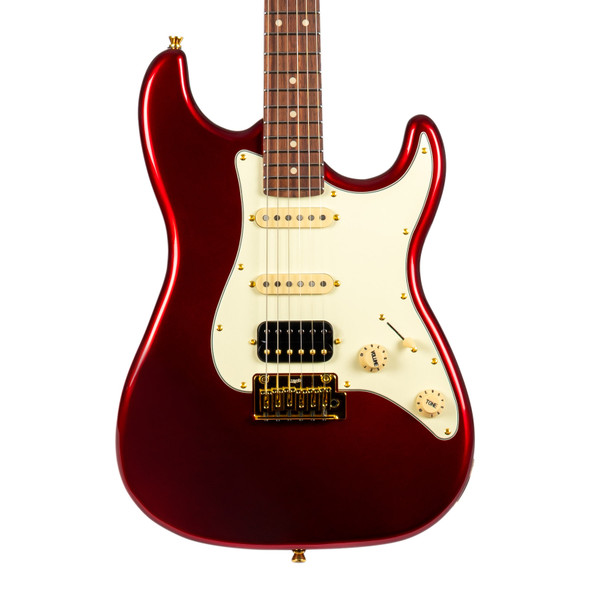 Jet JS-480 WR G Electric Guitar, Wine Red with Gold Hardware 