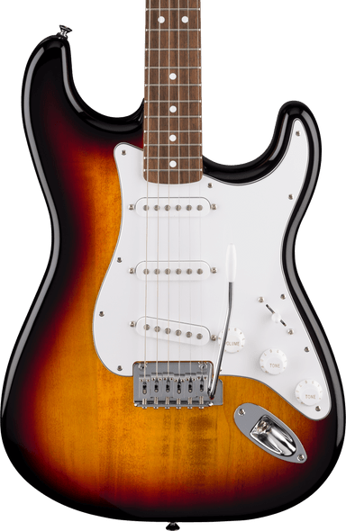 Fender Standard Stratocaster Electric Guitar, 3-Color Sunburst, Laurel 