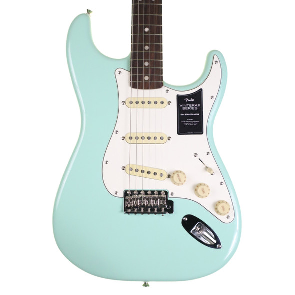 Fender Vintera II 70s Stratocaster Electric Guitar, Surf Green, RW (b-stock)