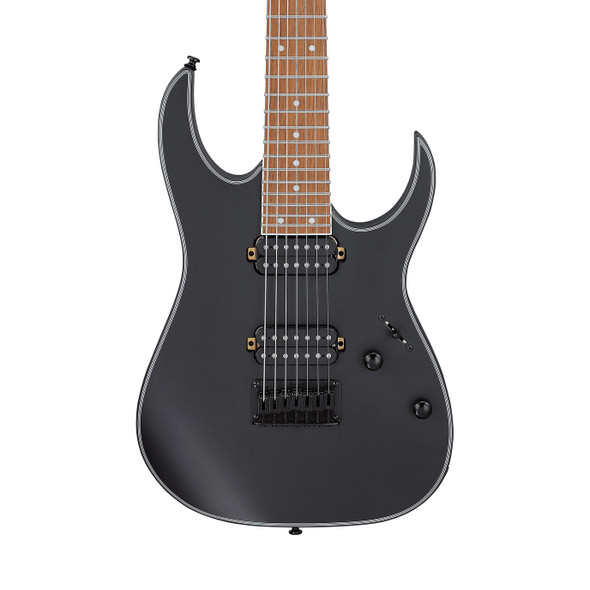 Ibanez RG8EX-BKF RG Series 8 String Electric Guitar, Black Flat