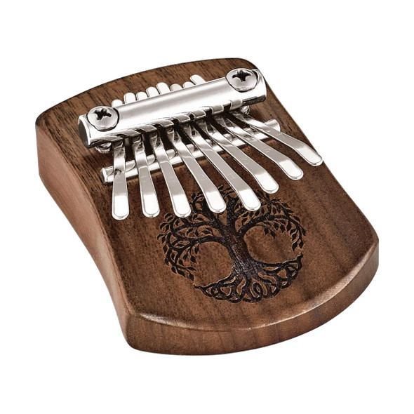 Meinl Sonic Energy Mini Kalimba, C Major, Tree of Life Design, Black Walnut 
