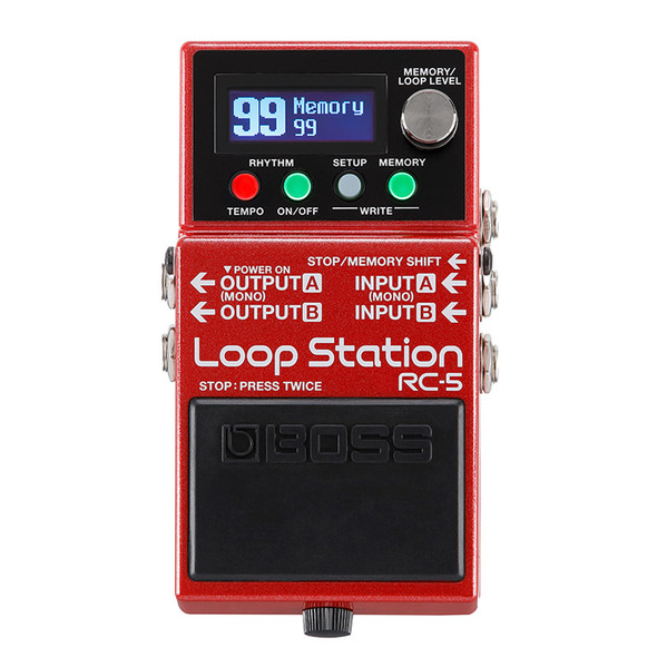 Boss RC-1 Looper Pedal, Red - Absolute Music