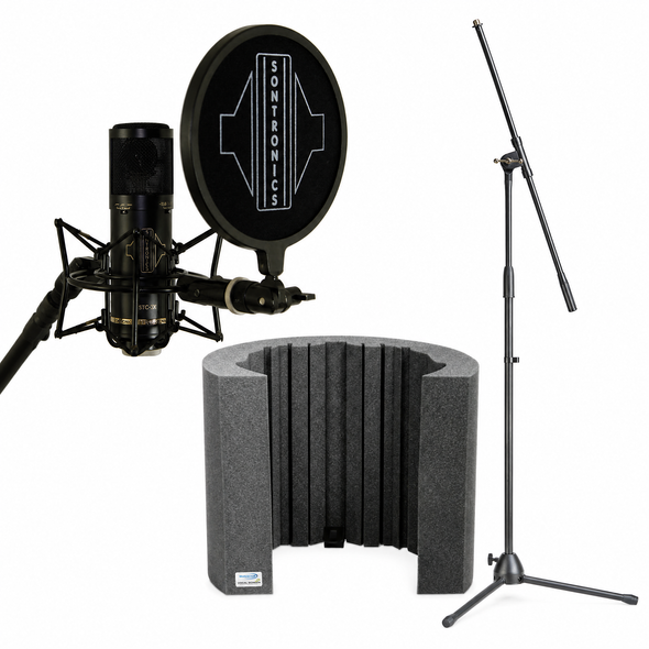 Sontronics STC-3X with Universal Acoustics Vocal Screen & Stand 