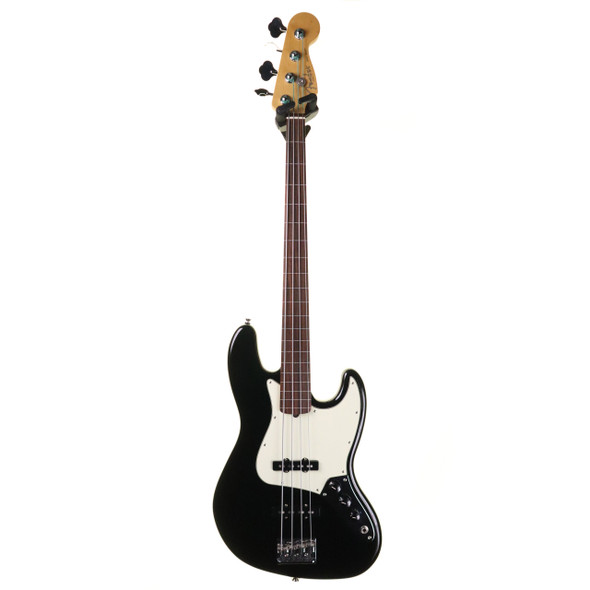 Fender American Pro Fretless Jazz Bass Guitar, Black with Case (pre-owned)