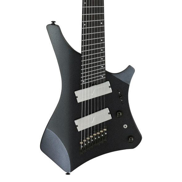 Ibanez A528-IPT 8-String Multi Scale Electric Guitar, Iron Pewter 