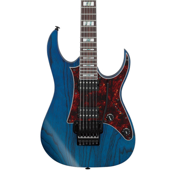 Ibanez RG653DX-TDF RG Prestige Series Electric Guitar, Transparent Deep Blue Flat 