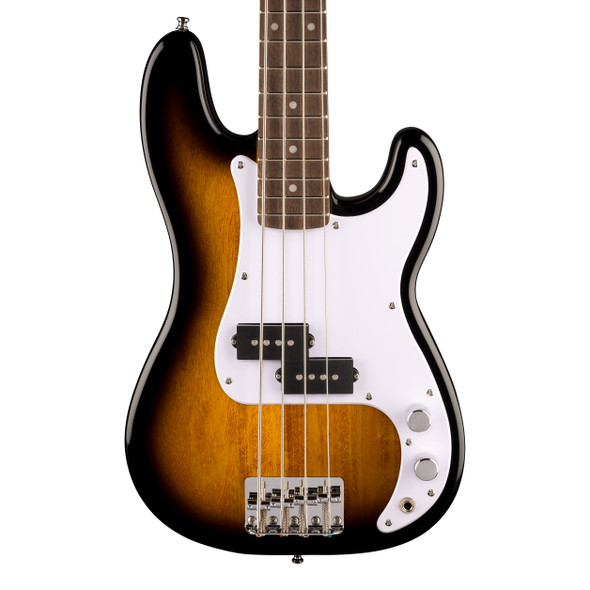 Fender Squier Mini Precision Bass Guitar, 2-Color Sunburst, Laurel 