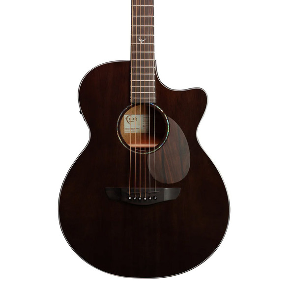 Faith Nexus Venus Cutaway Electro Acoustic Guitar, Thru-Black 