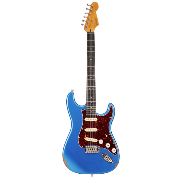 Patina PS-6 LPB R Electric Guitar, Lake Blue Relic 