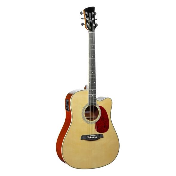 Brunswick BD200CE Dreadnought Electro-Acoustic Guitar, Natural 