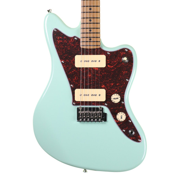 Jet JJ-300 P90 SFG Electric Guitar with P90 Pickups, Sea Green  