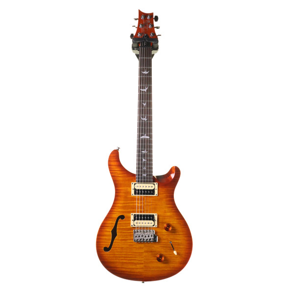 PRS SE Custom 22 Semi-Hollow Electric Guitar, Cherry Sunburst with Gig Bag (pre-owned)